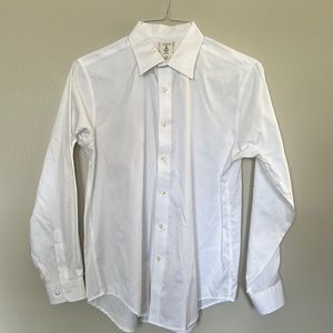 Boys Lands End White Button Down